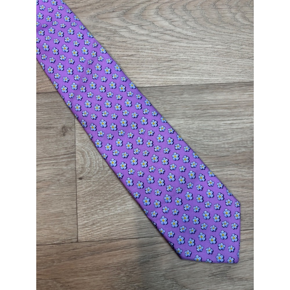 Vineyard Vines Mens Silk Tie Purple Forget Me Not Nantz National AlzheimerCenter